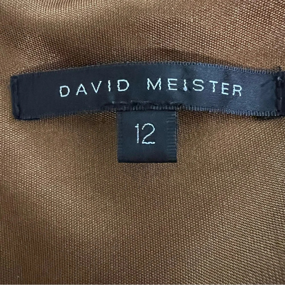 David Meister Retro Floral Halter Dress Sz 12 - Picture 6 of 8